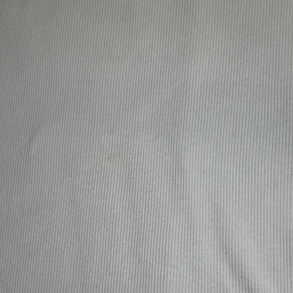 Hollister White Baby‎ Tee Red Dragon Embroidery Ribbed Stretch Top M Y2K Style - Picture 7 of 8